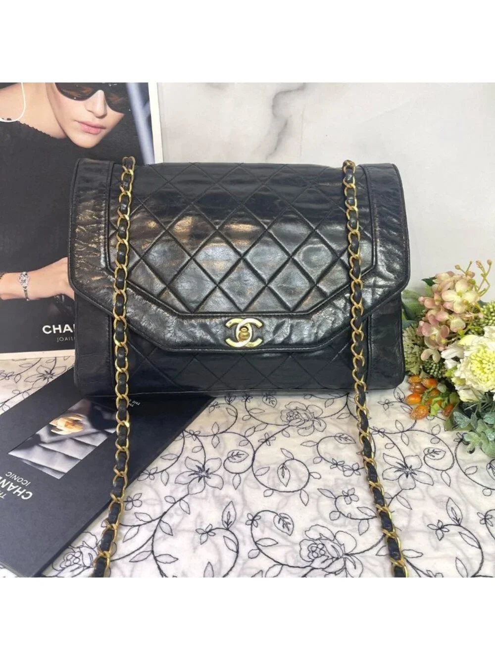 Chanel Vintage Mademoiselle Quilted Shoulder Bag